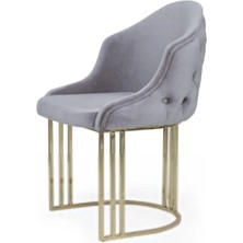 Miarik Design Yemek Odası Sandalyesi , Mutfak Sandalyesi Metal Ayaklı