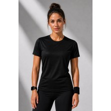 Kaelaurean Kadın Performans Spor Tişört Hızlı Kuruyan Esnek ve Dayanıklı Kumaş Nem Emici Spor T-Shirt