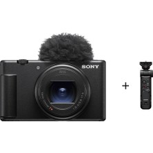 Gp-Vpt3 Çok Fonksiyonlu Çekim Koluna Sahip Sony Zv-1 Iı 4K / 20,1mp Kompakt Vlog Dijital Fotoğraf Makinesi – Siyah