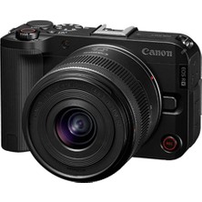 Canon Eos R50 4K / 24,2mp Aps-C Aynasız Dijital Fotoğraf Makinesi, Rf-S 14-30MM F4-6.3 Is Stm Pz Lensli -Siyah