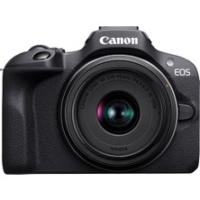Canon Eos R50 Aynasız Dijital Fotoğraf Makinesi Gövdesi Siyah, Rf-S 18-45MM F4.5-6.3 Is Stm Lensli