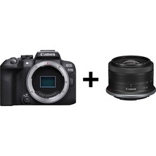 Canon Eos R10 4K / 24,2mp Aps-C Aynasız Dijital Fotoğraf Makinesi, Rf-S 18-45MM F4.5-6.3 Is Stm Lensli -Siyah