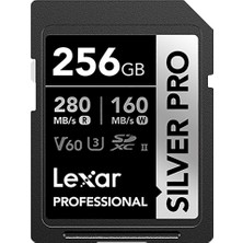 Lexar Professional Sılver Pro Sdxc Kart Uhs-Iı 256GB Siyah LSDSIPR256GBNNNG