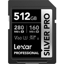 Lexar Professional Silver Pro Sdxc Uhs-Iı Kart 512GB Siyah/gümüş – LSDSIPR512G-BNNNG
