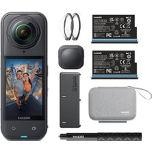 INSTA360 X5 Temel Parça Paketiyle Siyah Aksiyon Kamerası – INST-CINSAAHA-X504