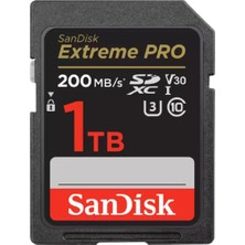 Sandisk Hafıza Kartı Extreme Pro Sd Uhs I 1 Tb Siyah SDSDXXD-1T00-GN4IN