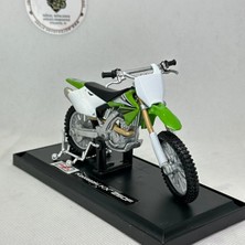 Moto Garage Kawasaki Kx 250F Maket - 1:18 Maisto Diecast Model