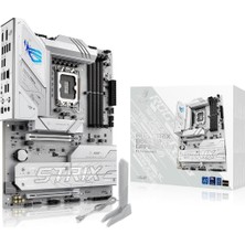 Asus Rog Strix B860-A Gaming Wifi Atx Anakart, Gelişmiş Aı Pc'ye Hazır, 14+1+2+1 Güç Aşamaları, Ddr5 Yuvaları, Pcıe 5.0, Dört M.2 Yuvası, Wifi 7, Aı Networking Iı, Aura Sync Rgb Aydınlatma. Teşhir