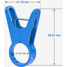 Dme Flora Mavi Profesyonel Bitki Bağlama Mandalı 50 Adet 21CM