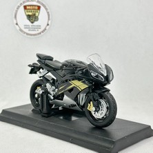 Moto Garage Yamaha R6 Maket - 1:18 Siyah Altın Alloy Models