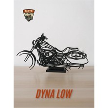 Moto Garage Harley Dyna Low Rider Masa Dekoru – Motor Tutkunlarına Özel Motosiklet Silüeti
