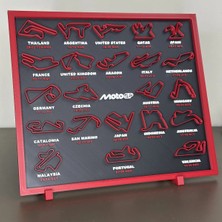 Moto Garage 3D Motogp 2026 Pist Haritası Tablosu - Masaüstü & Duvar Dekoru