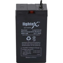 Lightex LT-41N 4V 1.0AH Işıldak Fener Aküsü Nemere