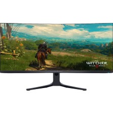 Dell Alienware Oyun Monitörü 34" Kavisli, Wqhd, Qd-Oled Panel, Hdr True Black 400, Freesync Premium Pro, G-Sync Uyumlu, 165 Hz, 0,1 Ms (AW3423DWF)