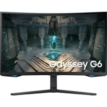Samsung Odyssey Oyuncu Monitörü G6 32" Kavisli, Qhd, Va Panel, 1000R, Ekran Hdr 600, Freesync Premium Pro, 240 Hz, 1 Ms (LS32BG650EMXUE)