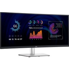 Dell Profesyonel Monitör 34" Kavisli, Wqhd , IPS Paneli, Usb-C Hub, Ergonomik Stand, 60 Hz, 5 Ms (P3424WE)