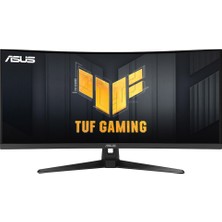 Asus Tuf Gaming VG34VQ3B Oyun Monitörü – 34 Inç Wqhd (3440×1440), Kavisli, 180 Hz, Elmb Sync, Freesync Premium, 1 Ms Mprt, %90 Dcı-P3, Displaywidget Center