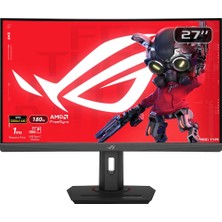 Asus Rog Strix Oyuncu Monitörü 27″ Kavisli, Qhd, Hızlı Va Panel, Elmb Sync, Usb-C, Freesync, Hdr, 180 Hz, 1 Ms (Gtg) (XG27WCS)
