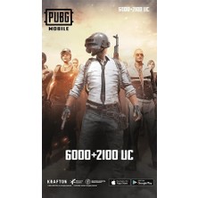 Pubg 6000+2100 Uc 100$ Dijital Kod