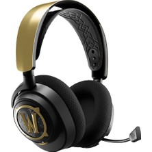 Steelseries HS31 Arctis Nova 7 World Of Warcraft Edition Kablosuz Kulak Üstü Oyun Kulaklığı Altın/siyah