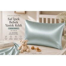 ICON SILK %100 Saf Ipek Bebek Yastık Kılıfı (Açık Yeşil)