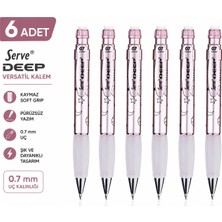 Serve Versatil Kalem Deep 0.7 mm Met Roze Ay-Yıldız 6'lı Paket
