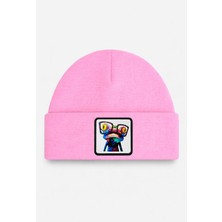 BlackBörk Bukalemun Logolu  Pembe Çocuk Bere