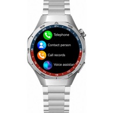 HainoTeko Haino Teko Amoled Ekran Waterproof 3 Kordonlu Akıllı Saat Gümüş TEKO25