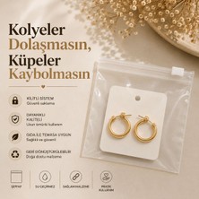 Bkb Ambalaj 10’lu Kilitli Takı Saklama Poşeti | Kolye ve Küpe Düzenleyici Şeffaf Organizer