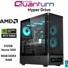 Quantum Gaming Hyper Drive Ryzen 7 5700X 16GB Ddr4 512GB Nvme RTX5060 8gb Oyuncu Bilgisayarı