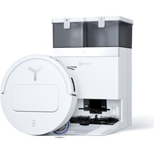 Ecovacs T50S Omni Akıllı Robot Süpürge ve Çöp İstasyonu, 25.000Pa Emiş Gücü, 81mm Ultra İnce Tasarım, 75°C Sıcak Su ile Mop Yıkama, ZeroTangle 2.0, AIVI 3D 3.0, YIKO-GPT Akıllı Temizlik, Beyaz