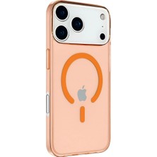 Mudanis Apple Iphone 17 Pro Max Kılıf Pc Real Magsafe Kapak - Turuncu