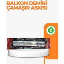 Pileli Store 25X60 cm Çamaşır Askılığı Kare Balkon Demiri Için Dayanıklı Tasarım