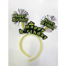 Hobibahçem Happy Birthday Neon Renk Doğum Günü Tacı 12 Adet