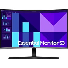 Samsung Ana Monitör S3 32″ Kavisli,fhd,va Panel,100Hz,4MS,GÖZ Koruyucu (LS32D392GAMXUE)