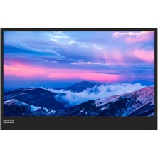 Lenovo L Serisi Taşınabilir Monitör 15,6" Düz, Fhd, Wled Panel, Usb-C, 60 Hz, 5 Ms (66E4UAC1WL)
