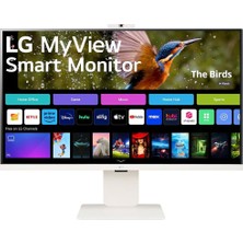Lg Akıllı Monitör 32″ Düz, 4K Uhd, IPS Paneli, HDR10, Webos, Usb-C, Web Kamerası (32SR85U-W)