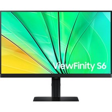 Samsung Hı-Res Viewfinity Monitör S6 32″ Düz,qhd,ıps Panel,100Hz,PIVOT Has (LS32D606EAMXUE)