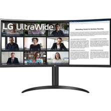 Lg Ultra Geniş Monitör 34″ Kavisli, Qhd, IPS Paneli, Usb-C, HDR10, 75 Hz, 5 Ms (34WR55QC-B)