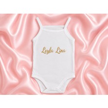 Lelipa Concept Isme Özel Baskılı Pamuklu Askılı Body-Zıbın