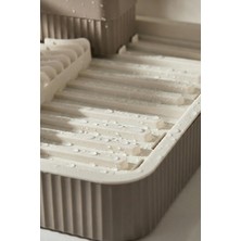 Hobibahçem Vizon Sürgülü Lavabo Üstü Bulaşıklık & Fonksiyonel Tabaklık ve Bardaklık 32X36 cm