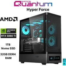 Quantum Gaming Hyper Force Ryzen 7 5700X 32GB Ddr4 1tb Nvme RTX5060TI 16GB Masaüstü Oyuncu Bilgisayarı