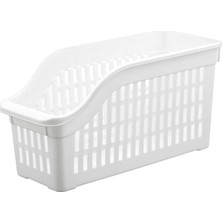 Hobibahçem 6’lı Buzdolabı Organizeri Düzenleyici Çok Amaçlı Dolap Düzenleyici Beyaz 12X30X14 CM-DNY0008-6