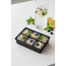 Hobibahçem 6 Hazneli Silikon Buz Kalıbı & Çok Amaçlı Buzluk ve Dondurucu Organizeri 11X16 cm