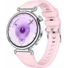 Sneezy Huawei Watch Gt6 41MM Ile Uyumlu Prism Metal Tokalı Soft Yumuşak Silikon Kordon
