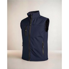 Kdm Kafkas Tactical Erkek Yelek Softshell Su Geçirmez Tam Fermuarlı Cepli Normal Kalıp Spor Yelek