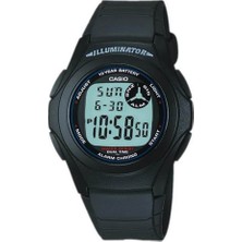 Casio F-200W-1ADF Erkek Kol Saati Suya Dayanıklı Dijital Fonksiyonlu Siyah Silikon Kordon