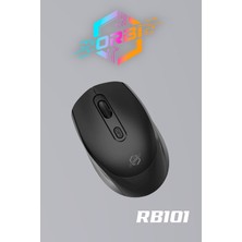 Profosyonel Bluetooth Şarj Edilebilir Kablosuz ve Çift Mod Sessiz Mouse 800 - 1200 - 1400 Dpı RB101