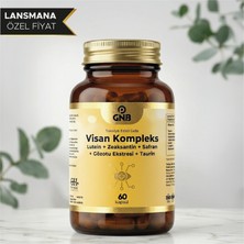 Gnb Pharma Gnb Visan Kompleks Lutein + Zeaksantin + Safran+ Gözotu Ekstresi + Taurin Içeren Takviye Edici Gıda – 60 Kapsül