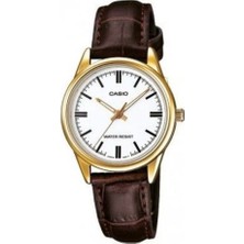 Casio Kadın Kol Saati LTP-V005GL-7AUDF Altın Renkli Yuvarlak Kasa 28 mm Deri Kordon